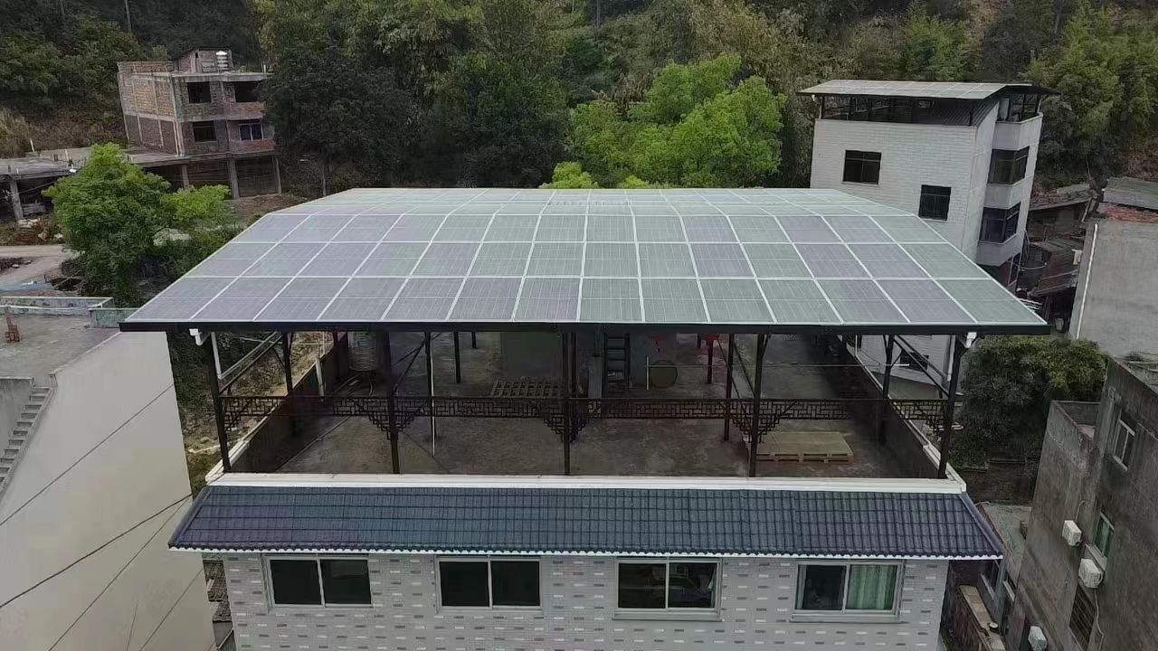 岑溪15kw+10kwh自建别墅家庭光伏储能系统